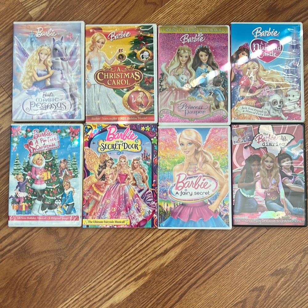 Barbie DVD’s 8 total